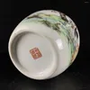 Biżuteria torebki tonfhi rok Made Pink Jade Chengxiang Ceramic Pot Porcelain Feng Shui Ornament