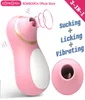 Vagina Zuigen Vibrator Clit Sucker Clitoris Stimulator Seks likken Pijpbeurt Tong Vibrerende Speeltjes voor Vrouwen Seksuele Wellness Y25122091