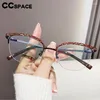 Sunglasses Frames 57222 Women Metal Half-Frame Glasses Frame Fashion Colorful Anti Blue Light Computer Eyeglass Optical Prescription