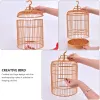 Nests Hanging Bird Cage, Round Birdcages with Feeder and Hanging Hook, Bird Carrier for Small Birds Parakeets Parrot Finches