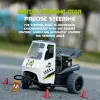 Cars RC Cars 1:16 2.4G 25km/h Remote Control Motorcycle LED Lights Spray Carbon Brush Motor High Speed Three Wheel Drift Car Gifts