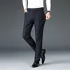 جودة عالية الجودة في فصل الشتاء رجال السراويل السراويل فستان بانت الأعمال التجارية الأسود الأزرق مرنة سراويل كلاسيكية الذكور الحجم الكبير 30-38 240220