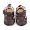 Chaussures de premiers pas pour bébés, sandales creuses en PU souple pour tout-petits garçons et filles de 0 à 1 ans, printemps et été, WalkingH24229