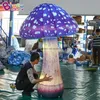 2M 6.5ft highwholesale usine au détail éclairage gonflable modèles de champignons ballons de champignons artificiels plantes de simulation pour la décoration extérieure avec ventilateur