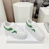 Europe Station 2024 Spring and Summer New Leather Platform Small White Shoes Par Matching Color Tie Tie Casual Board Shoes Trend
