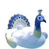 Rooxin pavão gigante anel de natação cama flutuante adulto piscina flutua colchão inflável cadeira praia brinquedos 240223