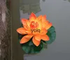 Decorative Flowers Wreaths Artificial Floating Lotus Garden Aquarium Pool Happytime Water LiliesH24229