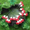 Decorações de jardim Simulado Cogumelo Criativo Micro Paisagem Adorno Ornamentos de plantas em miniatura para suprimentos