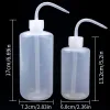 accesories 6 pièces 250/500ml bouteille de lavage de tatouage en plastique sécurité laboratoire bouteilles à presser nettoyage des cils tasses sans pulvérisation maquillage accessoires de tatouage