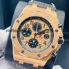 Коллекция наручных часов Часы для отдыха AP Наручные часы Royal Oak Offshore Series Мужские часы Диаметр 42 мм Прецизионная сталь Розовое золото 18 карат Джентльменские часы для отдыха Роскошные часы