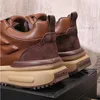 Retro sapatos casuais nova versão coreana da tendência sapatos esportivos moda masculina confortável sapatos masculinos 10a6