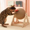 Scratchers Cat Scratcher Cat Climbing Frame Scratching Post for Cats Claw Grinding Scratch Resistant Cats Wheel with Feather Toys Pet Toys