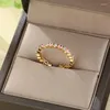 Cluster Ringe Lucky Blue Türkischer Böser Blick Offener Ring Edelstahl Gold Farbe Finger Einstellbar Für Frauen Mädchen Männer Modeschmuck