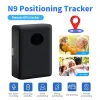 Trackers N9 Car GPS Mini Tracker Real Time Tracking Monitor AntiTheft Antilost Locator Strong Magnetic Mount SIM Message Positioner