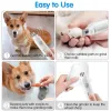 Clippers Electric Dog Nail Grinder With Polisher Wheel LED Light Pet Nail Clipper USB Laddningsbar 2Sped Pet Nail Trimmers för Cat Dog