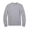 Hilfigers Sweater Designer Luxo Moda Masculina Top Quality Suéteres Outono Inverno Twist Fried Dough Twists Pulôver Suéter Tricô Suéter Casaco Bottoming