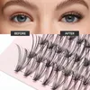 DIY Heat Bonded Cluster Eyelash 10P/20P/30P/40P Segmented Extension Individual Lashes Soft Natural False Eyelashes es