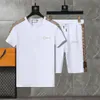 Abito casual Tuta da uomo Modello alfabetico alla moda Abbigliamento sportivo estivo Girocollo Maniche corte T-shirt pantaloncini Donna