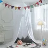 Zanzariera a cupola appesa per neonati Tenda per lettino per bambini Biancheria da letto per bambini per ragazze Soggiorno Decor Tenda ad angolo per baldacchino Zanzariera Bebe 240220