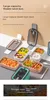 Dinnerware Portable Double-layer 304 Stainless Steel Lunch Box Leak-proof Bento Tableware Set Microwave Adult Student Container