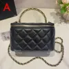 Designer Cosmetic bag 17 CM Lambskin Handbag Chain bag 10A High-quality lady Dinner bag With box LC118