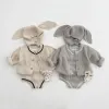 Ensembles 2023 Printemps Bébé Vêtements Ensemble Tricoté Bébé Garçon Fille Vêtements Nouveau-Né Cardigan + Une Pièce + Costume De Chapeau Pull Tricoté À Manches Longues