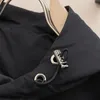 Pdara Luxury Designer Capispalla da uomo Cappotti Original Brand Uomo Nero con cappuccio Casual Zip Giacche Moda Casual Triangolo di alta qualità a maniche lunghe Giacca