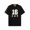 CEL Home Summer Pure Cotton High Edition Classic Chest Letter Printed Men's and Women's T-shirt Versatile Loose Short Slept