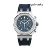 Modern Watch Chronograph AP Wrist Watch Royal Oak 26231 Automatic Machinery With New Blue Face och 37mm Gauge Diameter Den ursprungliga diamanten inlagd stålfodral