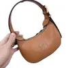 24 Spring Fashion Versatile Saddle Bag Miao Family Handheld Underarm Bag Luxury and Elegant Style Single Shoulder Diagonal Straddle Womens Bag