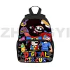 Backpack Anime 3D The Amazing Digital Circus Backpack Kawaii Schoolbags for Girl Waterproof Laptop Bag 12/16 Inch Cartoon Primary Bookbag