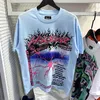 ヘルスターマンズシャツラップメンズ女性Tシャツラッパー洗浄ヘビークラフトユニセックス半袖トップハイストリートレトロヘルレディースティーメンズデザイナーシャツ