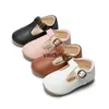 Flat Shoes New Kids Shoes Girl Leather Girls Buckle Multicolor Base Casual Baby Princess Ldrens Dressh24229