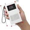 Radio NOAA Weather Radio Portable AM ​​FM Transistor Battery Drift av 1500mAh (ingår) med stark Flashlinghtus enda version.