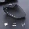 Topi chyi ergonomico wireless mouse verticale verticale ricaricabile bluetooth mouse bluetooth mouse da gioco a doppia modalità