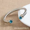 Дэвид Юрма Ювелирный дизайнерский браслет для женщин браслет-подвеска Браслет Дэвидс Популярный тканый витой провод с отверстием для кабеля 7 мм