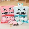 Kissen Kawaii Tierkugeln Pudding Candy Bag Kissen Plüsch gefüllte Mini -Puppe von Sakura Kaninchen Dinosaurier Schwein Kicher Pinguin Nickerchen Plüsch