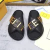 Designer Sandals Sliders Mens Womens Summer Beach Fashion Luxury Letter Anatomic LeatherFlip Flops Loafers Chaussure Black White Sandals