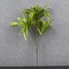 Decoratieve Bloemen 36cm 3 Hoofden Kunstmatige Palmboom Plastic Bamboe Tak Tropische Potplanten Nep Gras Voor Thuis Desktop Plant Muur