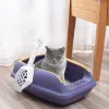 Scatole Anti Splash Pet Litter Box SEMI CLEATO PET CATTURA CATTO CATTO CATTO CATTO CON I SIGHI ALTO FENZI