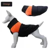 Roupas de vestuário de cachorro roupas de carga moda à prova d'água e à prova de vento, acolchoado com algodão para baixo, confortável