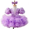 Princess Flowers Girls Jurken For Wedding Ball Jurk Kids Pageant First Holy Communion Dress Boheems Beach Wed Special Ocn Toddler Brithdday Party Jurkens