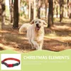 Halsbanden Met snelsluiting Puppyhalsband Kerst Dierendecoratie Bedrukking Klein Verstelbaar Dik Polyester