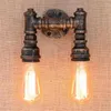 Wall Lamp Minimalist Simple Rustic Iron Pipe Lights Art Decor Sconces For Home Warehouse Stair Bar Coffee Shop Restaurant