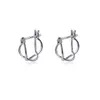 Boucles d'oreilles créoles en argent Sterling 925, ajourées, géométriques, ovales, simples, pour Banquet, Piercing, cadeau de fête