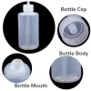 accesories 6 pièces 250/500ml bouteille de lavage de tatouage en plastique sécurité laboratoire bouteilles à presser nettoyage des cils tasses sans pulvérisation maquillage accessoires de tatouage