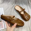 Dress Shoes Slippers Flat Slipers Women Cover Toe Luxury Slides Loafers Low Designer Buckle Strap Fabric Basic Rubber FemaleH24229