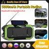 Radio 5000mah Solar Radio Hand Crank Portable Radios Mottagare AM/FM Outdoor Emergency LED Ficklight Power Bank IPX5 Vattentät HIFI