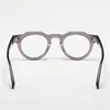 Optyczne okulary dla mężczyzn kobiety retro designerskie niebo szklanki mody szklanki mody szklanki octanowa rama szczegółowa elastyczność Owalna Styl anty-blasku Light Lens Plax z pudełkiem