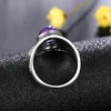 Cluster Rings Natural Amethyst 925 Silver Jewelry Men For Women Party Wedding Anniversary Engagement Gifts Fine